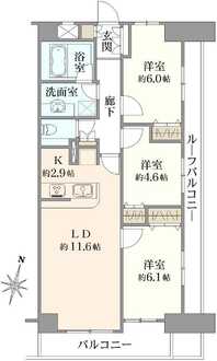 ランドステージ瑞江の間取図