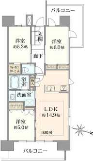 オークプレイス小岩の間取図