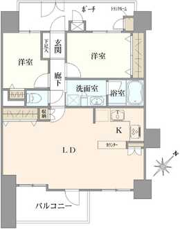 ディアステージ本八幡の間取図