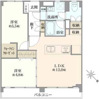 行徳マンションの間取図