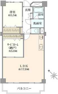 船橋ファミリータウン1号棟の間取図