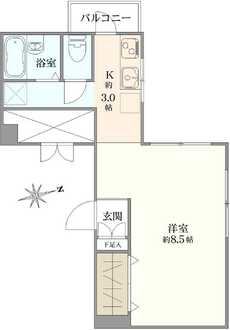  芝公園アビタシオンの間取図