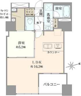 ローレルタワールネ浜松町の間取図