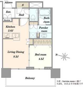 プラウドタワー目黒MARCの間取図