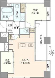 ザ・タワー芝浦の間取図