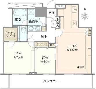 クレストプライムタワー芝の間取図