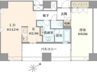 ザ・タワー芝浦の間取図