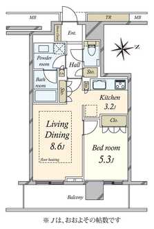 プリズムタワーの間取図