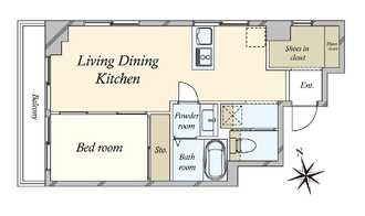 チサンマンション三軒茶屋第一の間取図