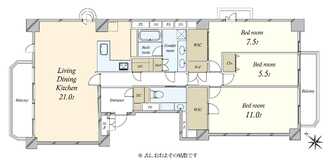 白金台ハウスの間取図