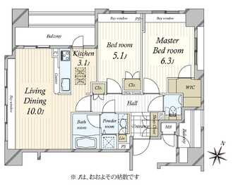 クラッシィ白金台シティハウスの間取図