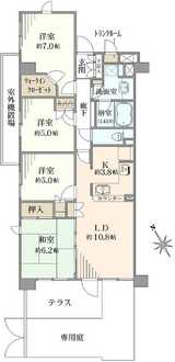 ライネスハイム武蔵野の間取図