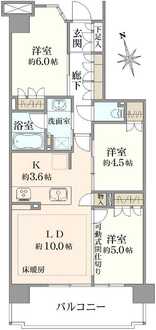 サンリヤン成増アーバンステージの間取図