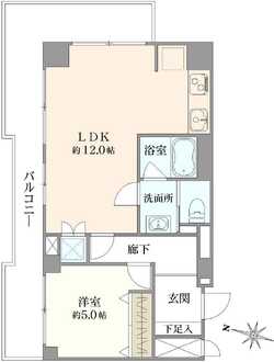 朝日第二中目黒マンションの間取図
