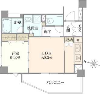 クリオ志村ラ・モードの間取図