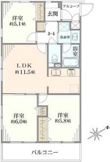 レジェンド板橋本町IIの間取図