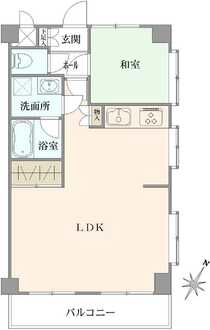 ライオンズマンション国立第5の間取図