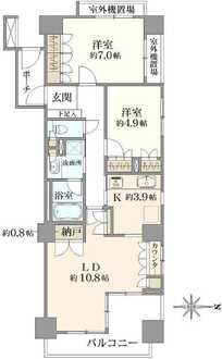ヒルズ国立の間取図