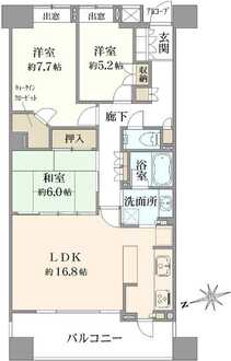 レコシティ・プライムの間取図