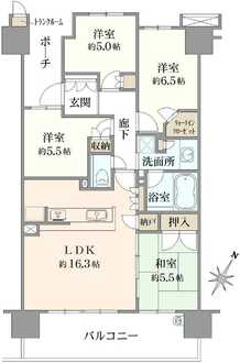 プラウドシティ金町アベニューの間取図