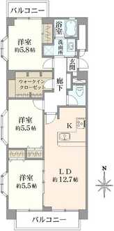 グリーンパーク第10綾瀬の間取図