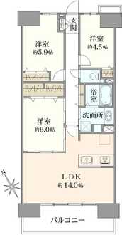 ダイアパレス竹ノ塚II の間取図