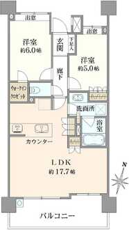 ライオンズ青砥グランフォートの間取図