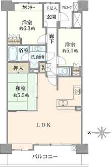 プラウドシティ梅島の間取図