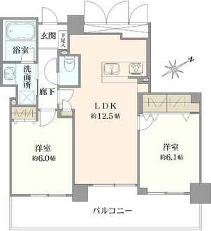 コルサム北千住の間取図