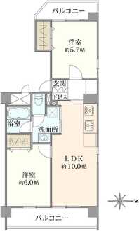 トーア東尾久マンションの間取図