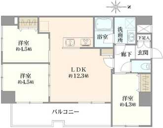 SSKグリーンパーク仲町の間取図