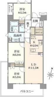 アルファスマート高野の間取図