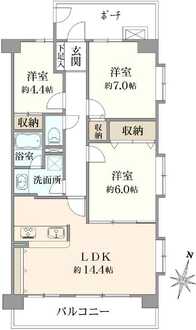 ハイホーム亀有の間取図