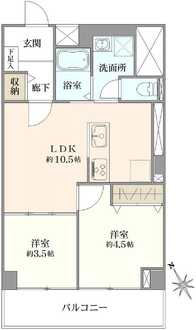 ネオコーポ第2お花茶屋の間取図