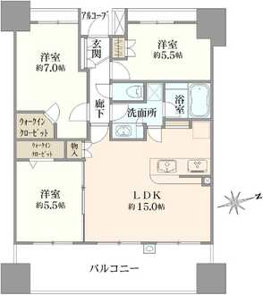 アーデル見沼代親水公園の間取図