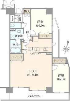 バームステージ梅島の間取図