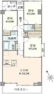 グラン・ドムール五反野の間取図