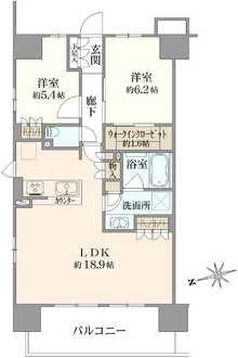 ウエリス八千代村上の間取図