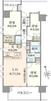 アトレ綾瀬の間取図