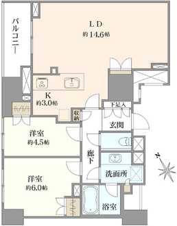 プラウド船堀ファーストの間取図
