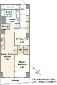 ライオンズマンション高砂の間取図