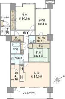 シーガーデン新浦安C棟の間取図