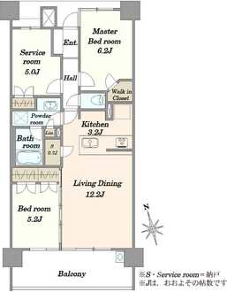 ゼルクハウス船堀の間取図