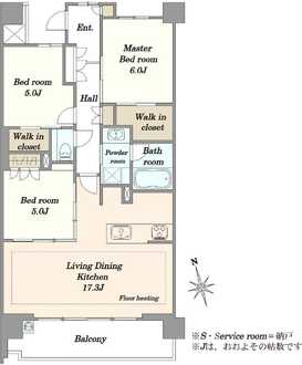 クリオ葛西シーズンテラスの間取図