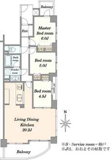 ナイスパークフロンテージ西葛西の間取図