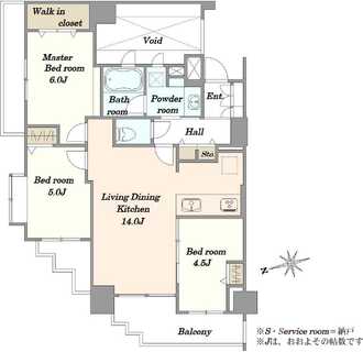 サンクタス南葛西グランスの間取図