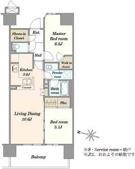 レジデントプレイス西葛西の間取図