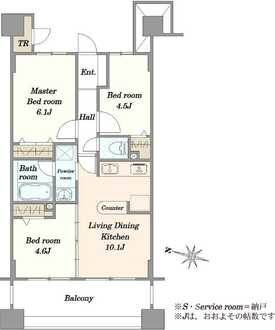 ライオンズプラザ西葛西の間取図