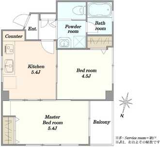 笹塚マンションの間取図