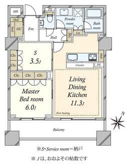 オリゾンマーレの間取図
